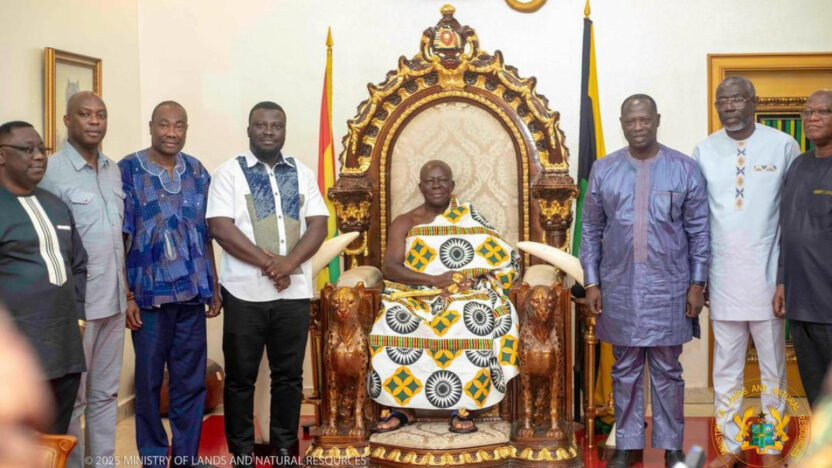 The Ashantehene expressed his commitment to help the government fight illegal mining