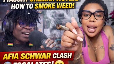 Clash over cannabis with Afia Schwar