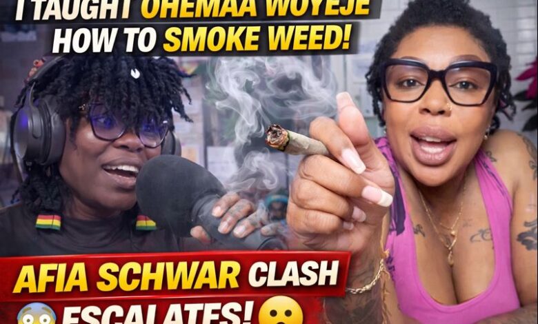 Clash over cannabis with Afia Schwar