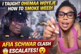 Video: I taught Ohemaa Woyeje how to smoke weed- Afia Schwar.